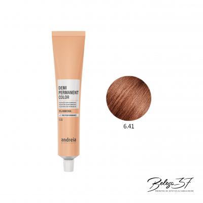 tubo de coloração capilar Andreia cor 6.41 castanho acobreado
