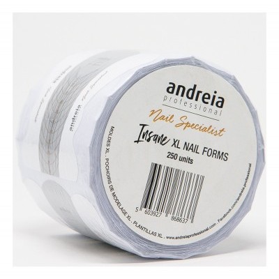 Rolo de formas para unhas XL Andreia Professional Insane com 250 unidades