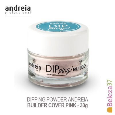 Pote de pó para unhas rosa claro da brand Andreia Professional