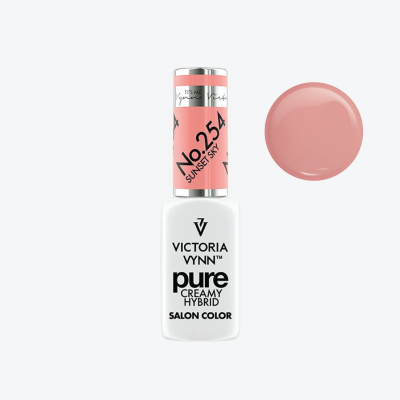 Esmalte de unhas Victoria Vynn Pure Creamy Hybrid Salon Color No.254 cor rosa nude