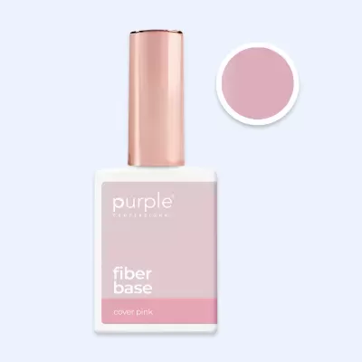 Frasco de verniz de unhas rosa com tampa metálica e rótulo rosa claro