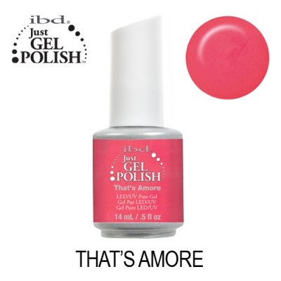 Verniz gel para unhas rosa ibd Just Gel Polish That's Amore