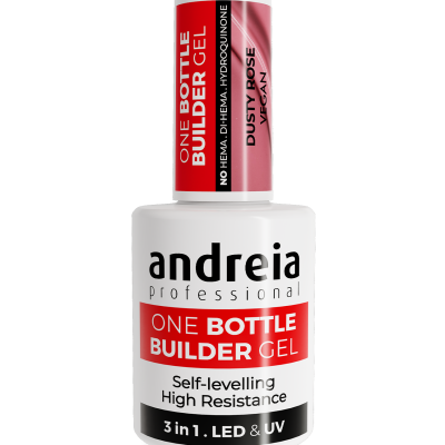 Frasco de gel de construção para unhas Andreia Professional cor Dusty Rose