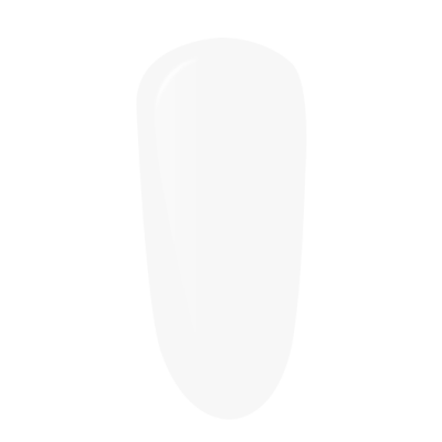 Vidro branco fosco ovóide com bordas arredondadas