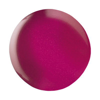 Amostra circular de verniz para unhas rosa fúcsia brilhante