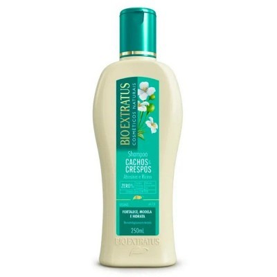 Frasco de champô Bio Extratus Cachos Crespos de 250 ml com tampa verde
