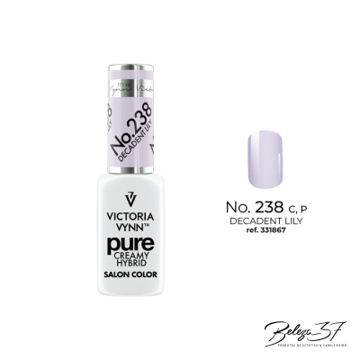 Frasco de verniz lilás Victoria Vynn Pure Creamy Hybrid