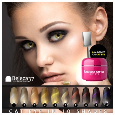 Produto maquilhagem base one CAT EYE rosa com 10 tons para efeito olho de gato