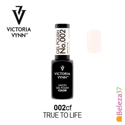 Verniz gel Victoria Vynn No.002 cor rosa claro em frasco preto com tampa branca