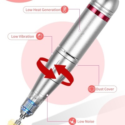 Peça metálica cilíndrica prateada com texto e indicações de características