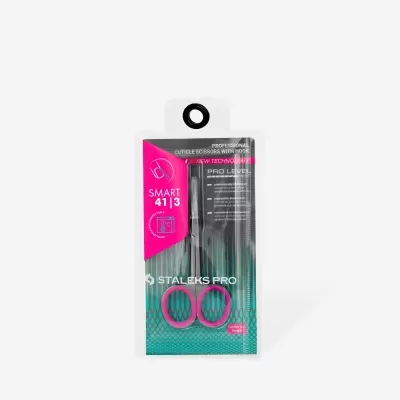 Tesoura para cutículas Staleks Pro SMART 41|3 em embalagem plástica