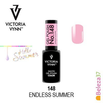 Esmalte em gel rosa pastel Victoria Vynn No. 148 Endless Summer com amostra de cor