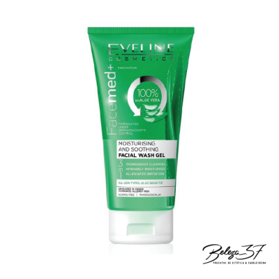 Gel de limpeza facial hidratante e calmante Eveline Cosmetics