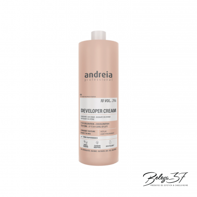 Frasco rosa claro de creme revelador Andreia Professional DEVELOPER CREAM volume 10 3%