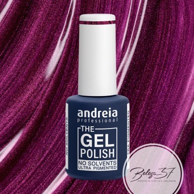 Frasco de verniz gel azul escuro fosco da Andreia Professional