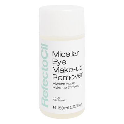 Frasco branco de removedor de maquilhagem para olhos RefectoCil 150 ml