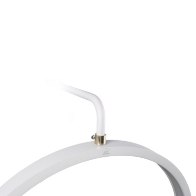 Estrutura redonda branca com suporte metálico e selo DALI