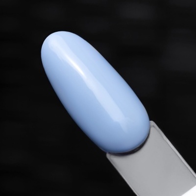 Unha artificial azul claro oval em pinça metálica