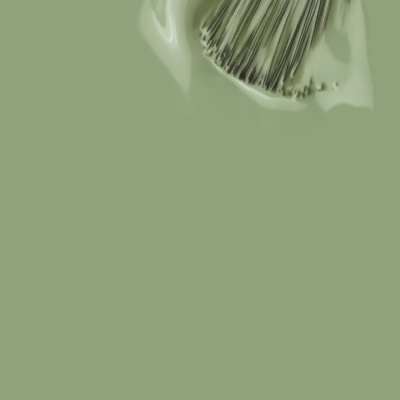 Pincelada de tinta verde com pincel