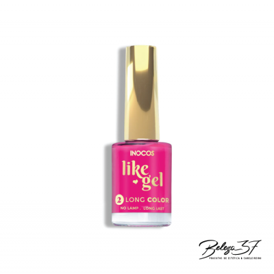 Verniz de unhas INOCOS like gel rosa com tampa dourada