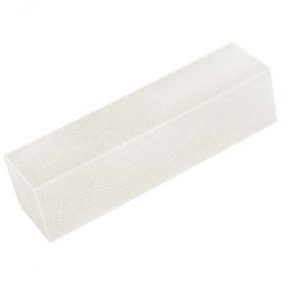 Bloco de esponja abrasiva branca retangular