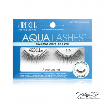 Conjunto de pestanas postiços ARDELL AQUA LASHES 110 em embalagem azul e branco