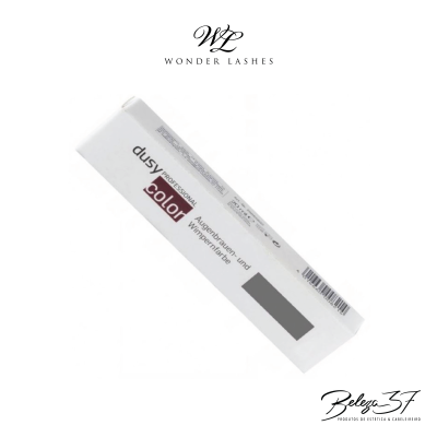 Embalagem branca do produto Dusy Professional Color para tintura de sobrancelhas e cílios