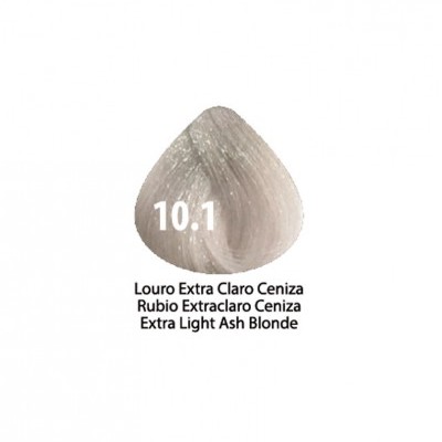 Amostra de cor de cabelo Louro Extra Claro Ceniza 10.1