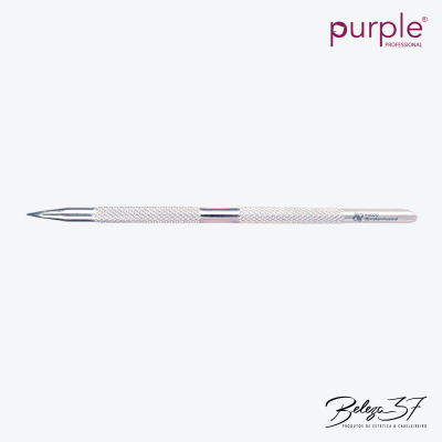 Palito metálico para cutículas com textura antiderrapante