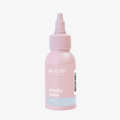 Frasco rosa de base elástica da marca Purple Professional