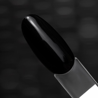 Pincel de verniz de unhas com cerdas pretas e cabo transparente