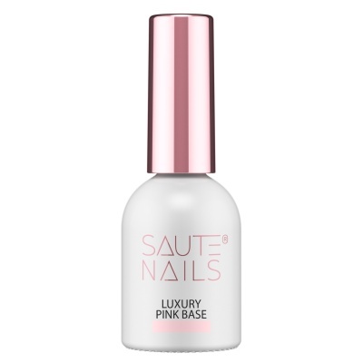 Frasco de verniz para unhas SAUTE NAILS Luxury Pink Base