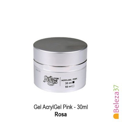 Frasco prateado de Gel AcrylGel Pink 30ml