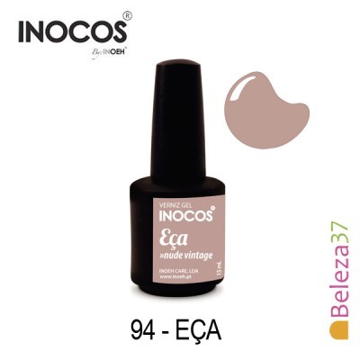 Frasco de verniz gel Inocos cor nude vintage 94 - Eça