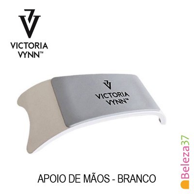 Apoio de mãos branco Victoria Vynn com logo