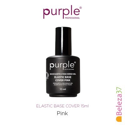 Base elástica para verniz gel Purple Professional 15 ml cor rosa