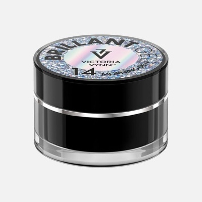 Frasco pequeno preto com tampa decorada holográfica e texto brilhante