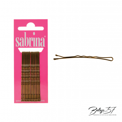 Ganchos de cabelo castanhos embalados e gancho solto