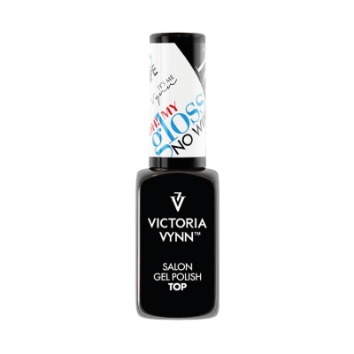 Frasco de verniz de gel preto da marca VICTORIA VYNN.