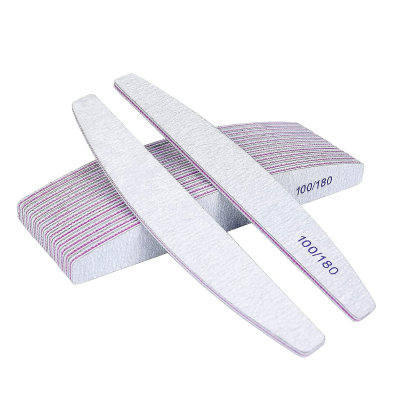 Lixas para unhas com números 100/180 e superfície texturizada