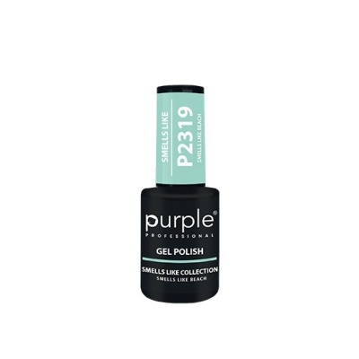 Frasco de verniz gel para unhas Purple Professional preto e verde água