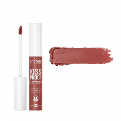 Batom líquido matte castanho avermelhado com aplicador