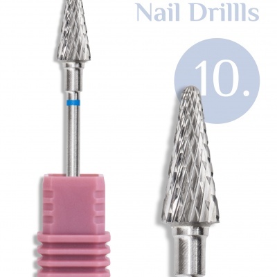Broca para unhas INOCOS Nail Drills número 10 com suporte rosa