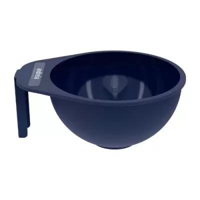 Bacia plástica azul escura com pega e marca enfeka