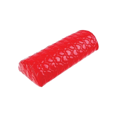 Almofada vermelha com textura em relevo