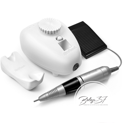 Aparelho elétrico para manicure com caneta metálica e pedal