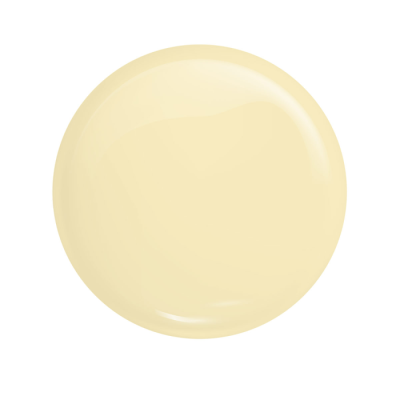 Amostra líquida bege com textura brilhante sobre fundo branco