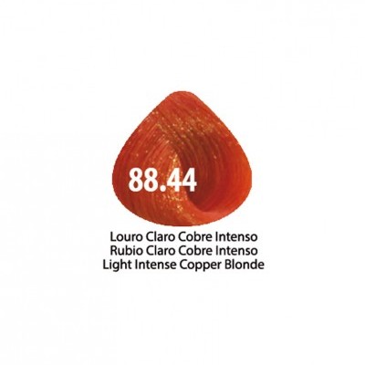 Amostra de cor de cabelo 88.44 Louro Claro Cobre Intenso