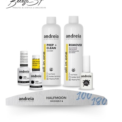 Conjunto de produtos Andreia Professional para unhas e lima HALFMON