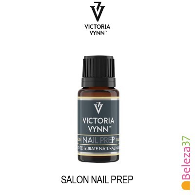 Frasco de Salon Nail Prep Victoria Vynn com tampa preta e rótulo cinza